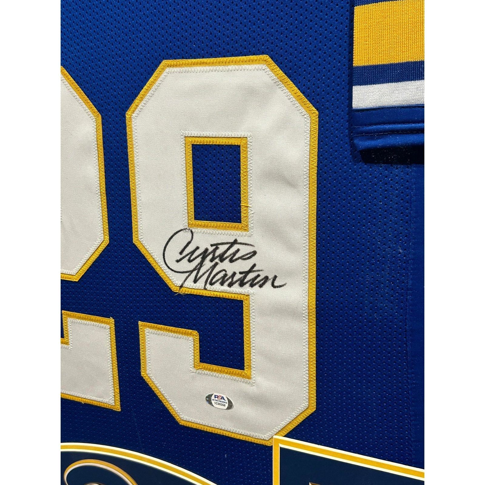 Curtis Martin Autographed Signed Jersey - Royal - Beckett Authentic 