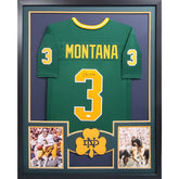 Joe Montana Framed Signed Jersey JSA Autographed Notre Dame