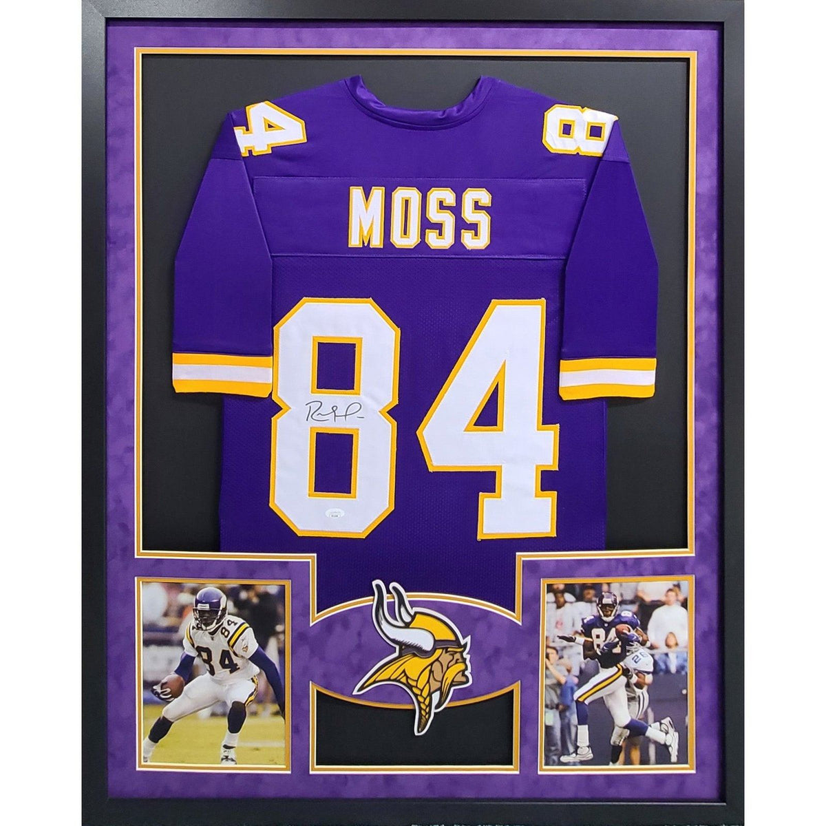 Randy Moss Signed Framed Jersey JSA Autographed Minnesota Vikings