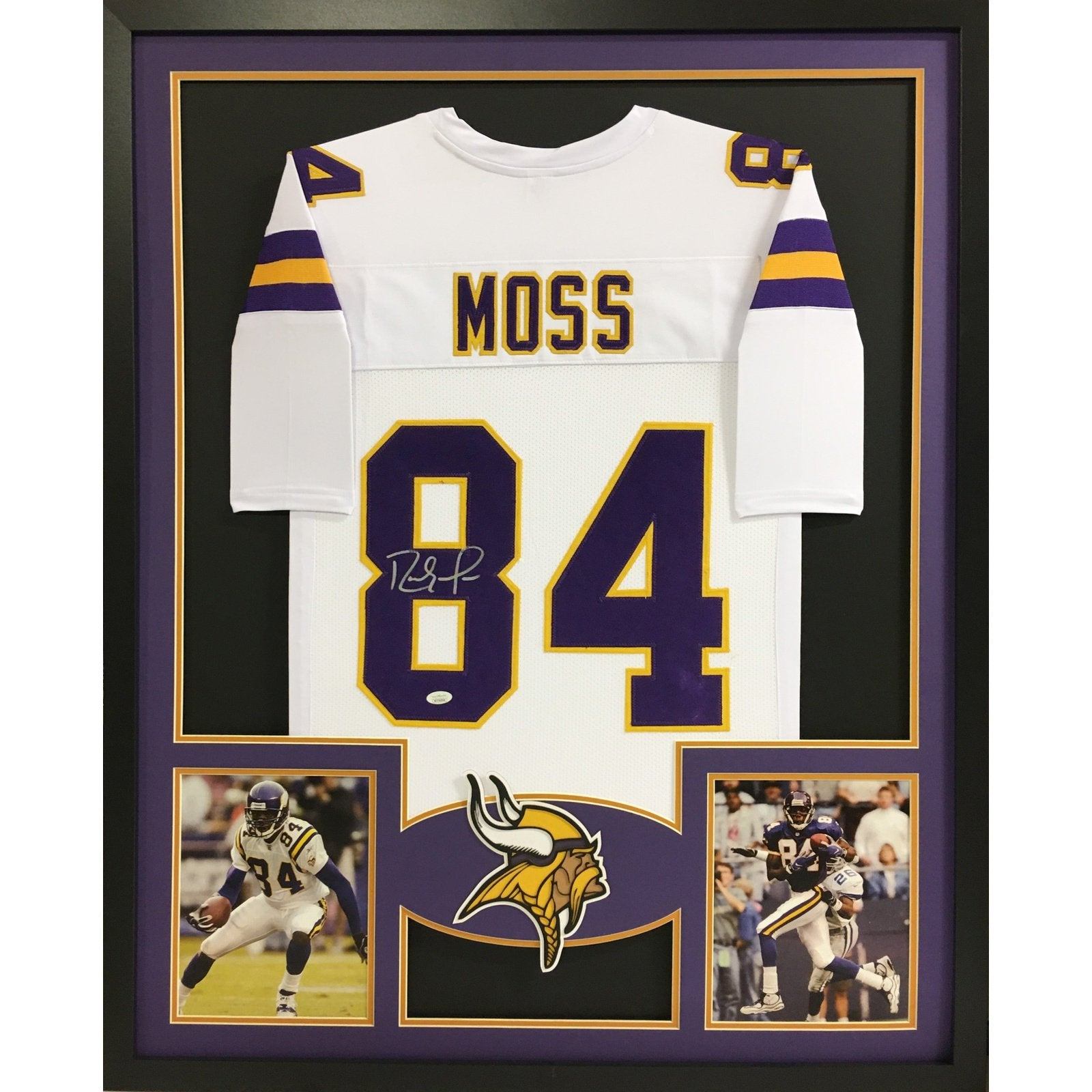 Randy Moss Signed Framed Jersey JSA Autographed Minnesota Vikings