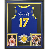 Chris Mullin Framed Jersey PSA/DNA Autographed Signed Golden State Warriors