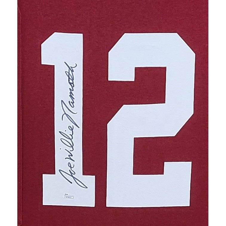 Joe Namath Framed Jersey JSA Autographed Signed Alabama New York Jets