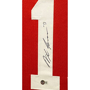 Jaxon Smith-Njigba Framed Signed Ohio State Jersey Beckett Autographed