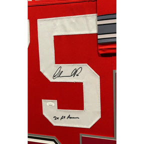 Orlando Pace Framed Signed Ohio State Jersey JSA Autographed