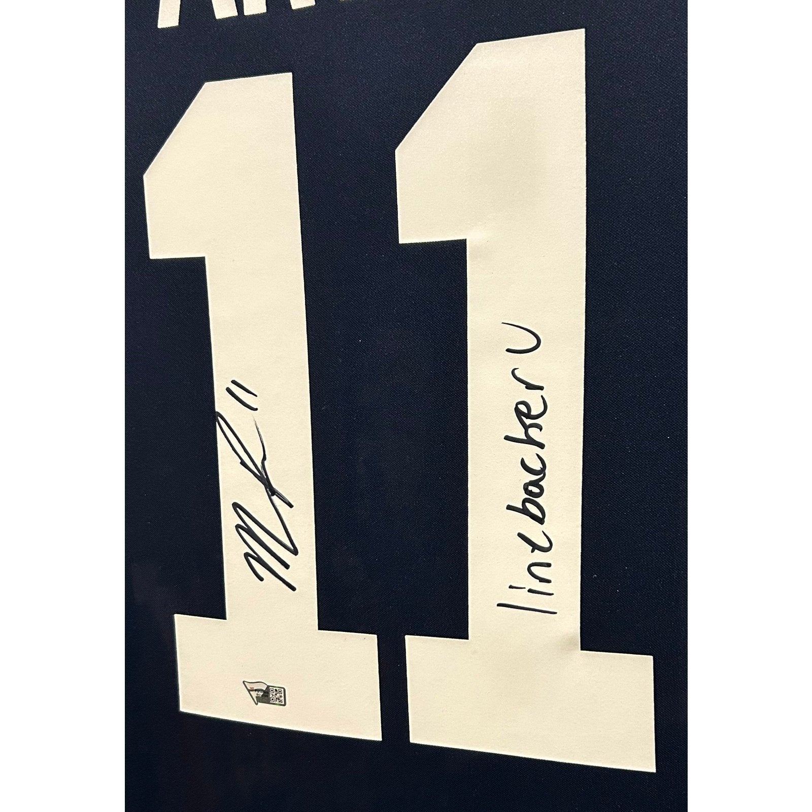 Micah Parsons Framed Signed Jersey JSA Autographed Penn State PSU Cowb