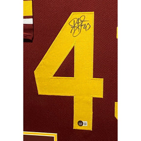 Troy Polamalu Signed Framed Jersey Beckett Autographed USC MG0