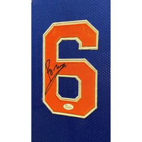 Kristaps Porzingis Framed Jersey JSA Autographed Signed Knicks New York