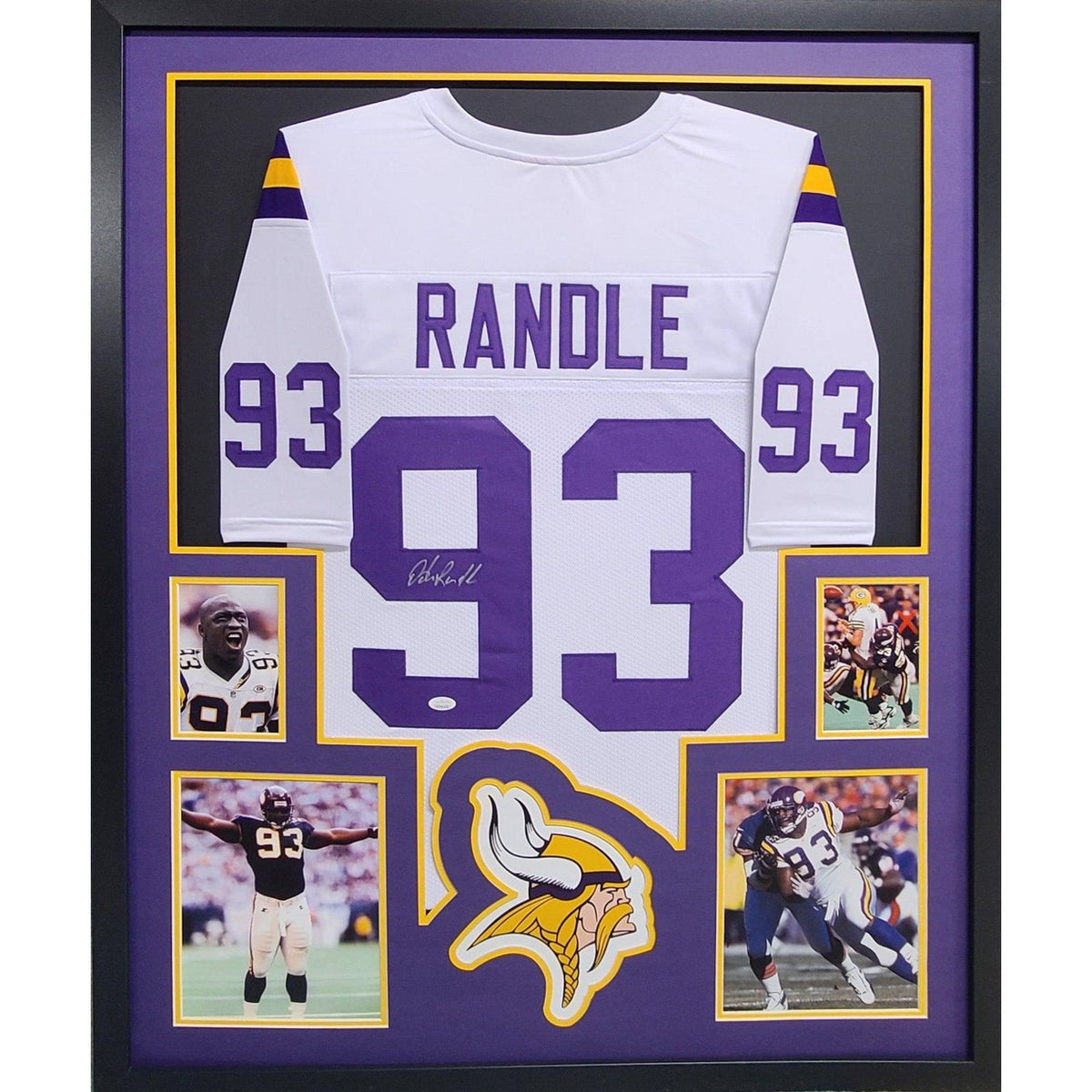John Randle Signed Framed Jersey JSA Autographed Minnesota Vikings