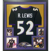 Ray Lewis Framed Jersey Beckett Autographed Signed Baltimore Ravens