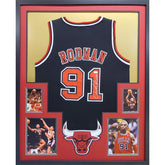 Dennis Rodman Signed Framed Jersey JSA Autographed Chicago Bulls