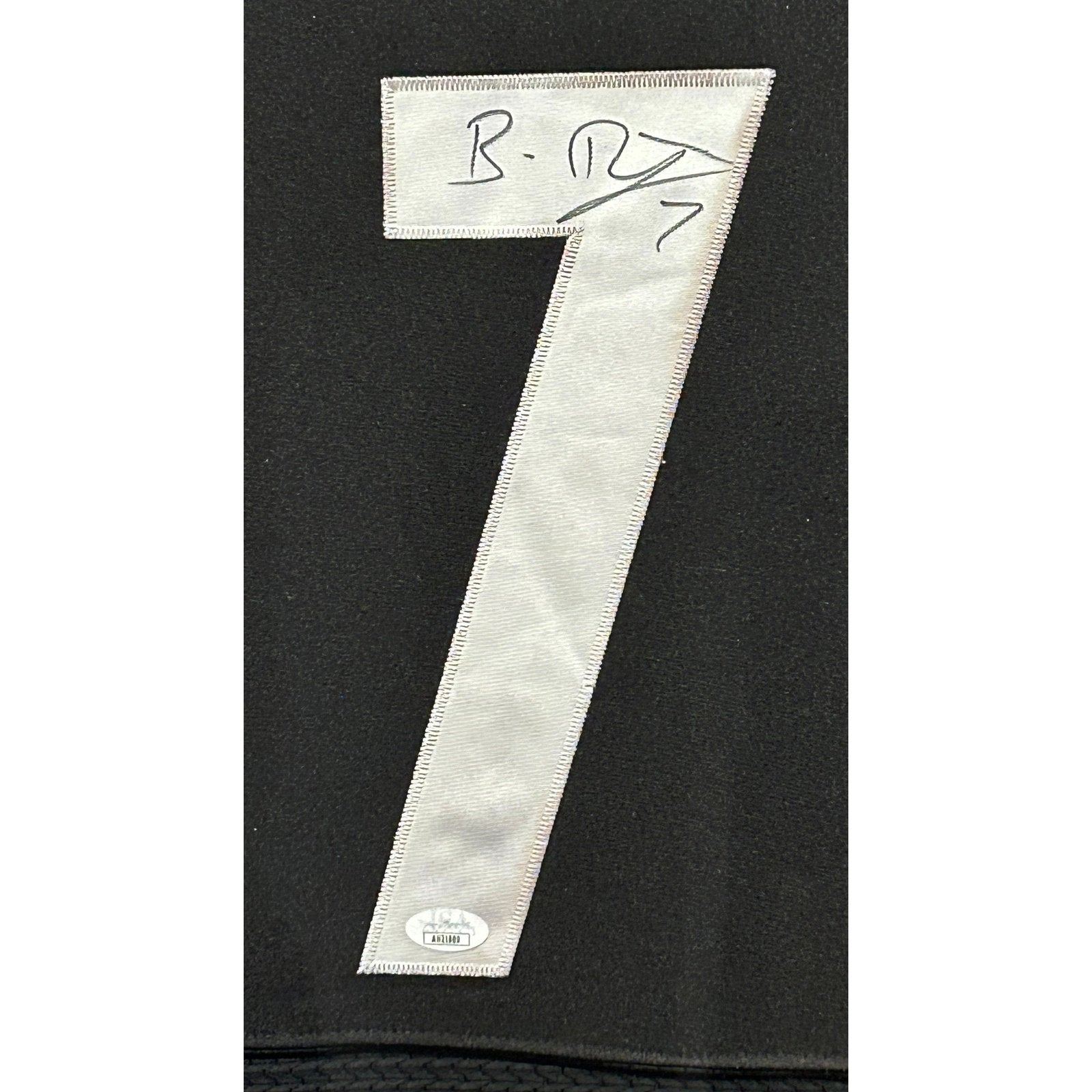 Ben Roethlisberger Signed Pittsburgh Steelers White Jersey Mounted