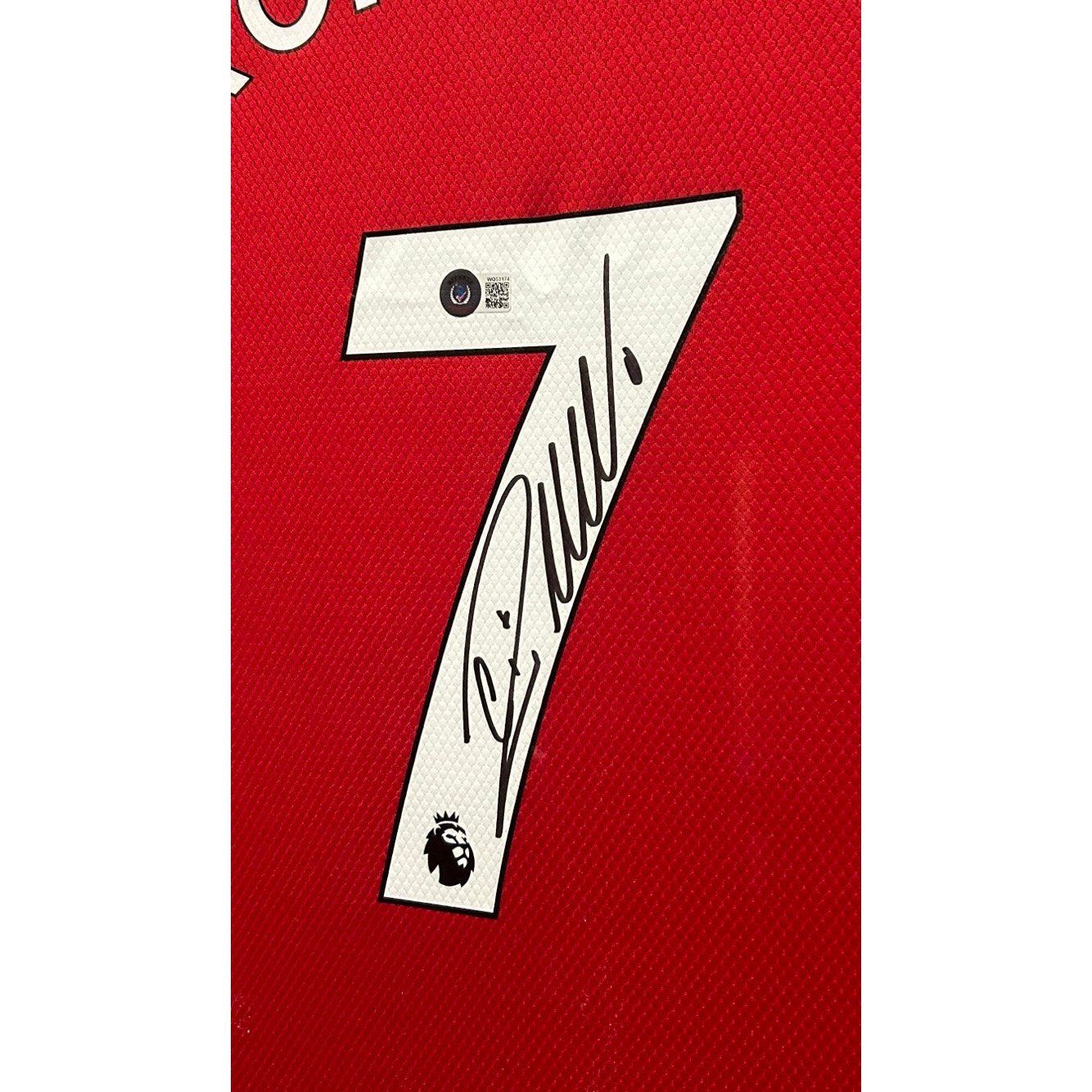 Framed Cristiano Ronaldo Autograph Jersey Manchester United