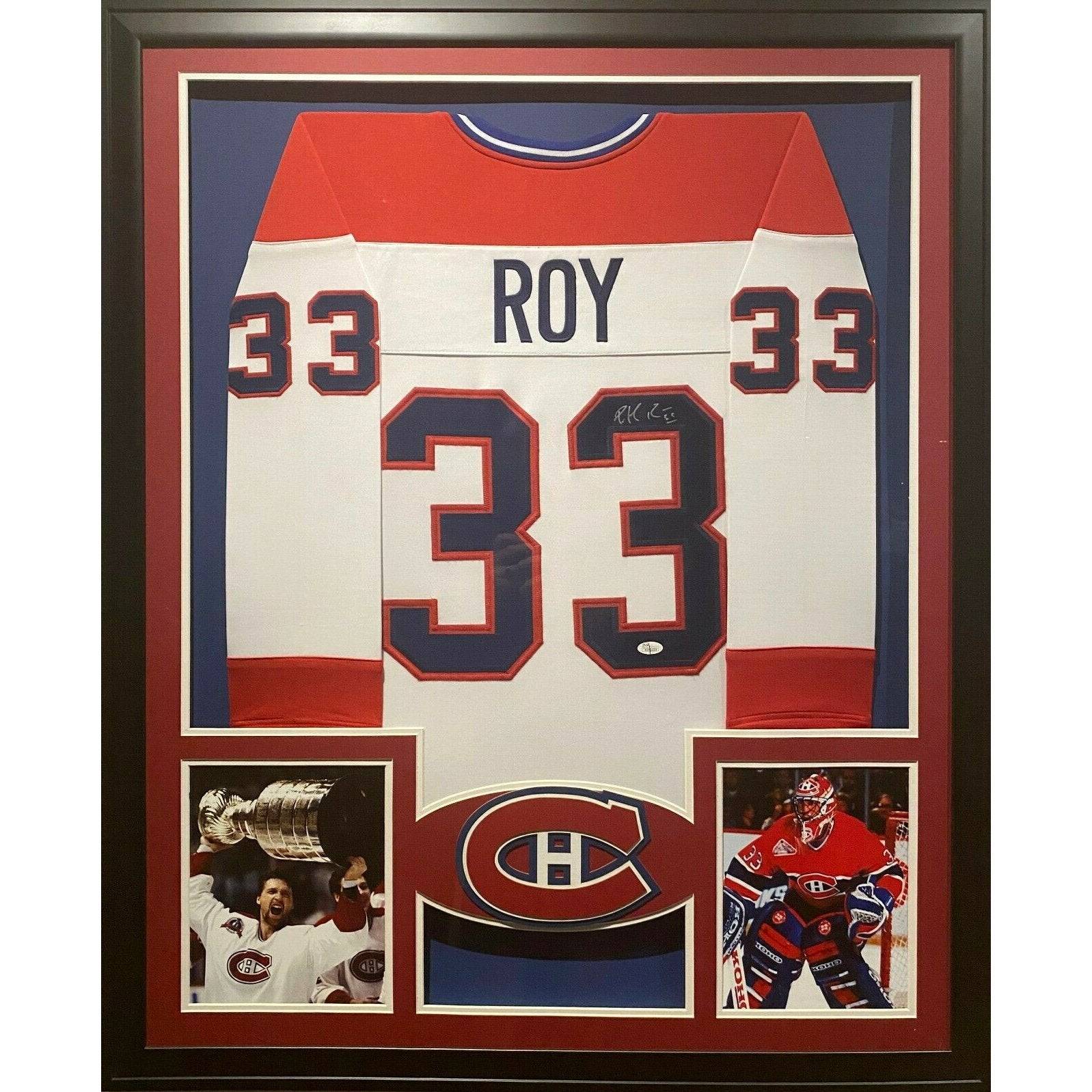 Patrick Roy Framed Jersey JSA Autographed Signed Montreal Canadiens