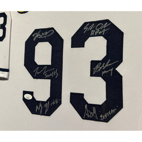 The Sandlot Framed Signed Jersey JSA Autographed by 6 Cast Members