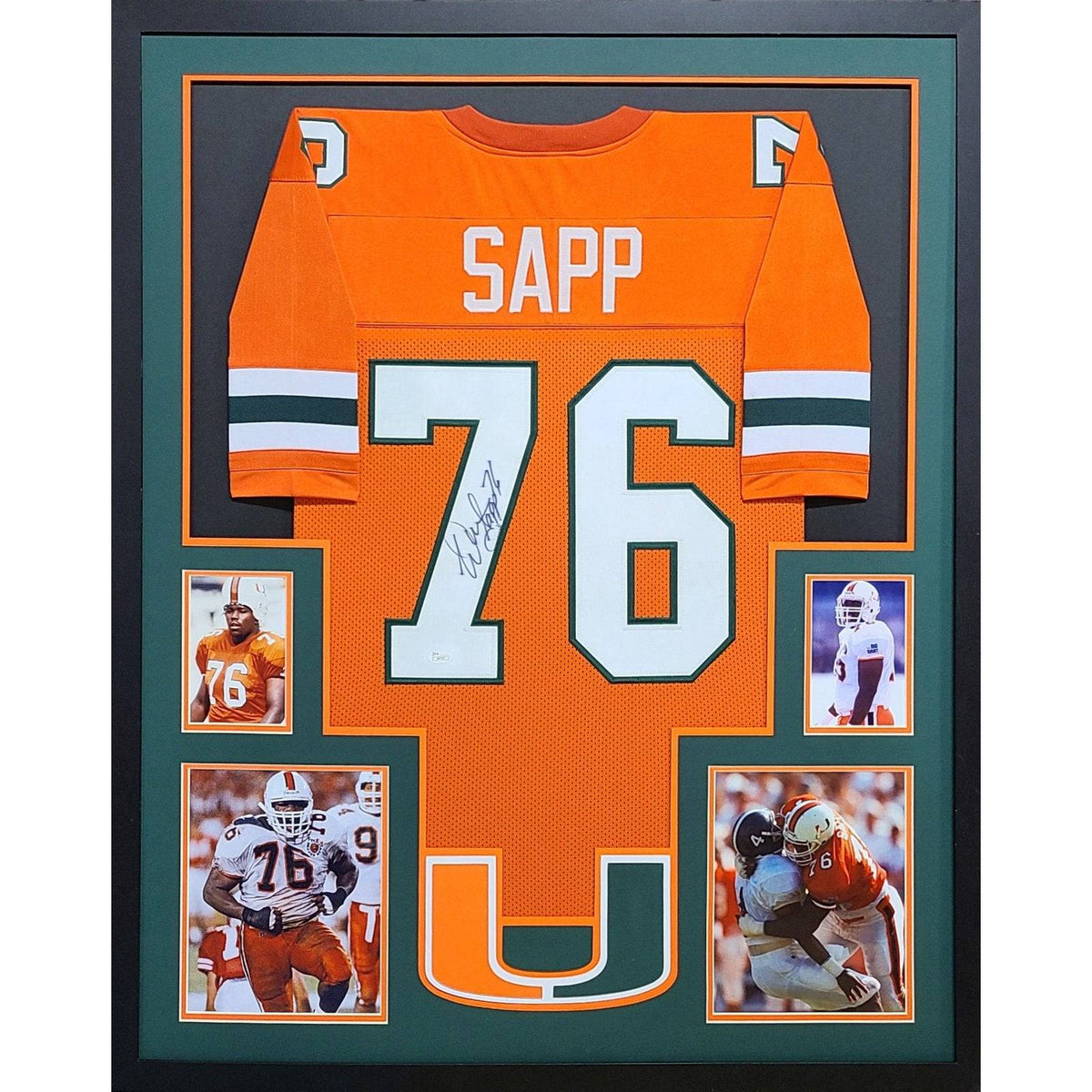 Warren Sapp Framed Jersey JSA Autographed Signed Miami Tampa Bay Buccaneers