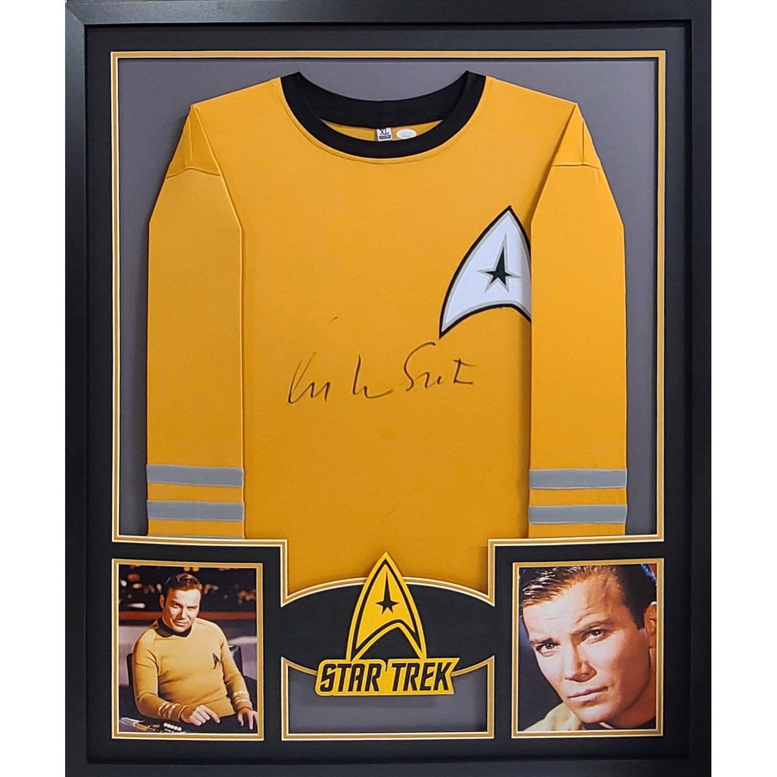 WIlliam Shatner Framed Uniform Shirt Jersey JSA Autographed Signed Star Trek