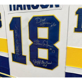 The Hanson Brothers Slapshot Chiefs Blue Jersey JSA Authenticated -  Tennzone Sports Memorabilia