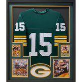 Bart Starr UNSIGNED Framed Jersey Green Bay Packers