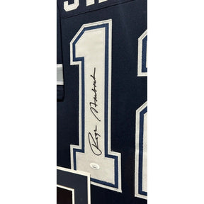 Roger Staubach Framed Signed Jersey JSA Autographed Dallas Cowboys