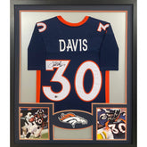 Terrell Davis Framed Signed Jersey Beckett Autographed Denver Broncos