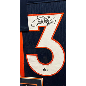 Terrell Davis Framed Signed Jersey Beckett Autographed Denver Broncos