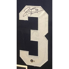 Jason Taylor College Framed Signed Jersey Beckett Autographed Akron Zips