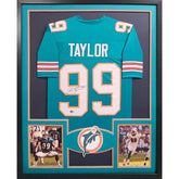 Jason Taylor Dolphins Framed Signed Jersey Beckett Autographed Miami