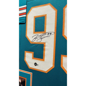 Jason Taylor Dolphins Framed Signed Jersey Beckett Autographed Miami