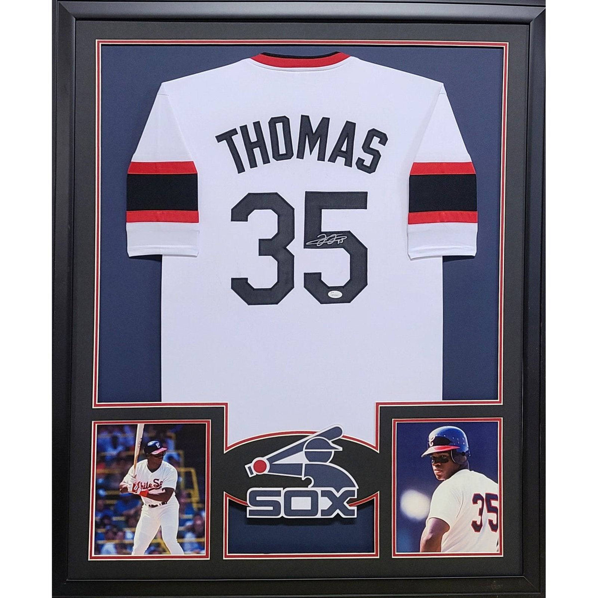 Frank Thomas Framed Jersey JSA Autographed Signed Chicago White Sox