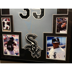 Frank Thomas Autographed and Framed Chicago White Sox Jersey