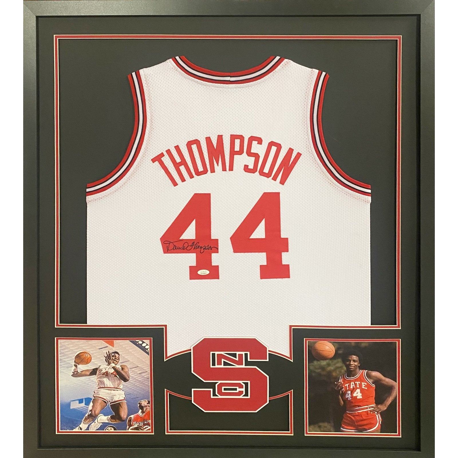 David Thompson Framed Jersey JSA Autographed Signed N.C. State NC