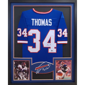 Thurman Thomas Framed Jersey Beckett Autographed Signed Buffalo Bills