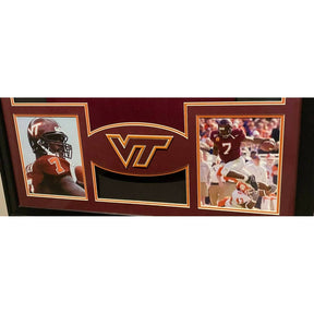 Michael Vick Framed Jersey JSA Autographed Signed Virginia Tech VT