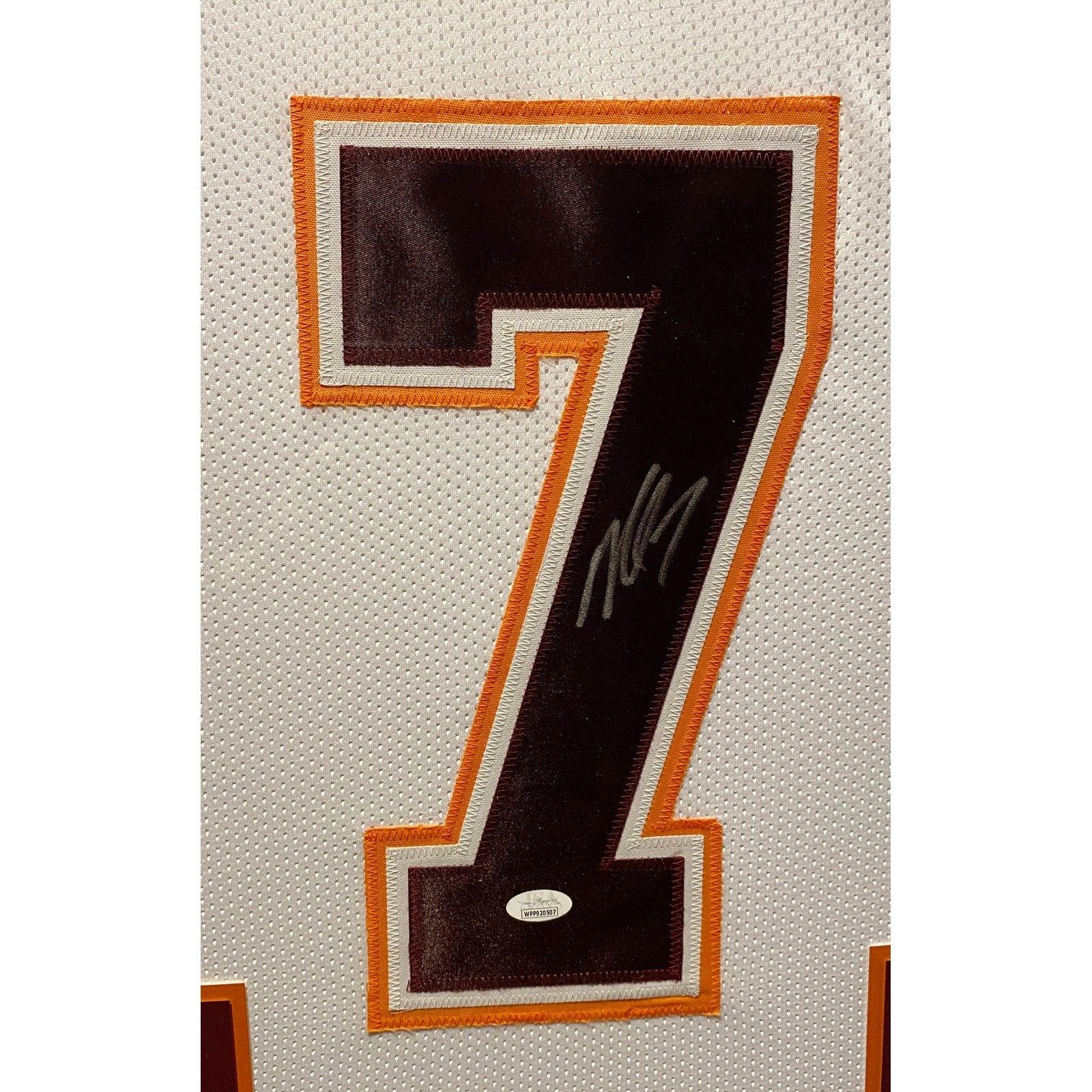 Michael Vick Signed Framed Jersey JSA Autographed Virginia Tech