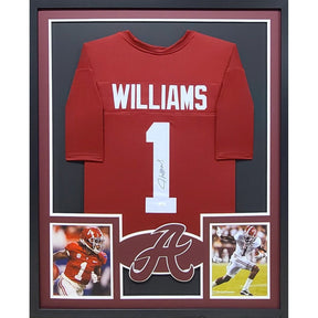 Jameson Williams Framed Signed Alabama Jersey JSA Autographed