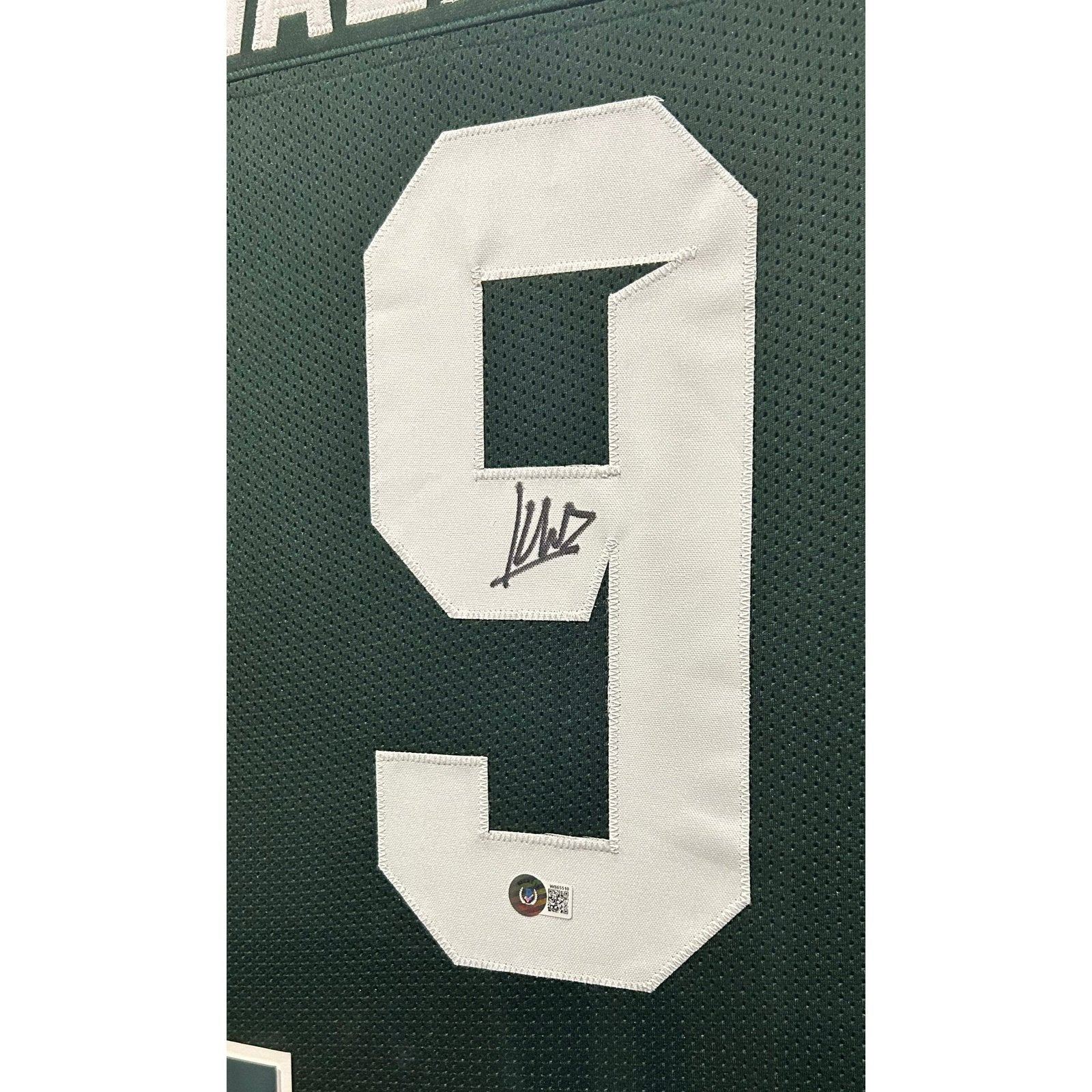 Kenneth Walker Framed Signed Michigan State Jersey Beckett Autographed