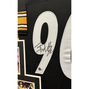 TJ Watt Framed Signed Pittsburgh Steelers Jersey Beckett Autographed T.J.