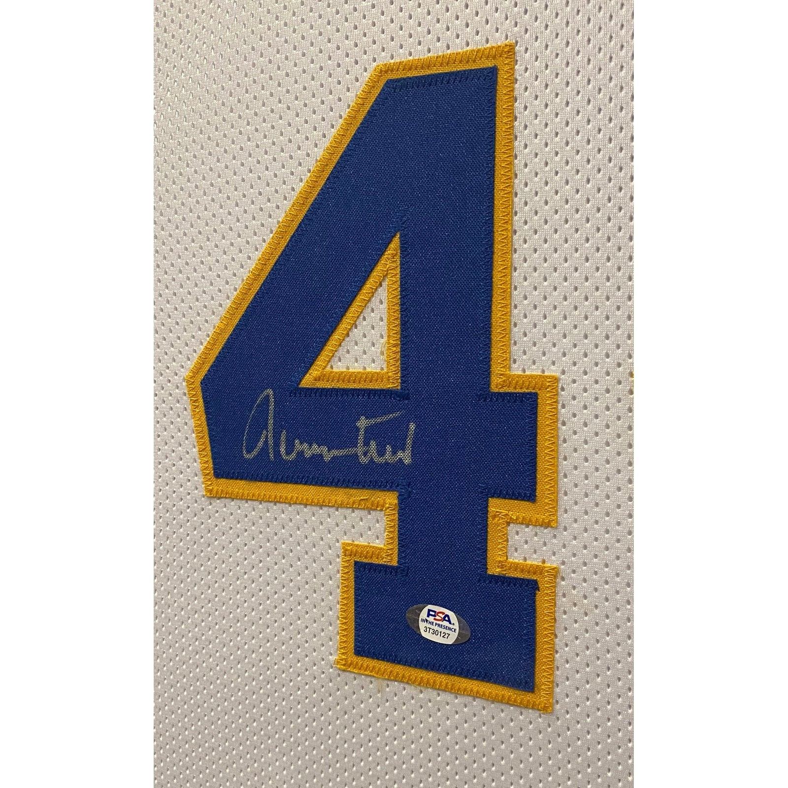 Jerry West Signed Framed Jersey PSA/DNA Autographed West Virginia