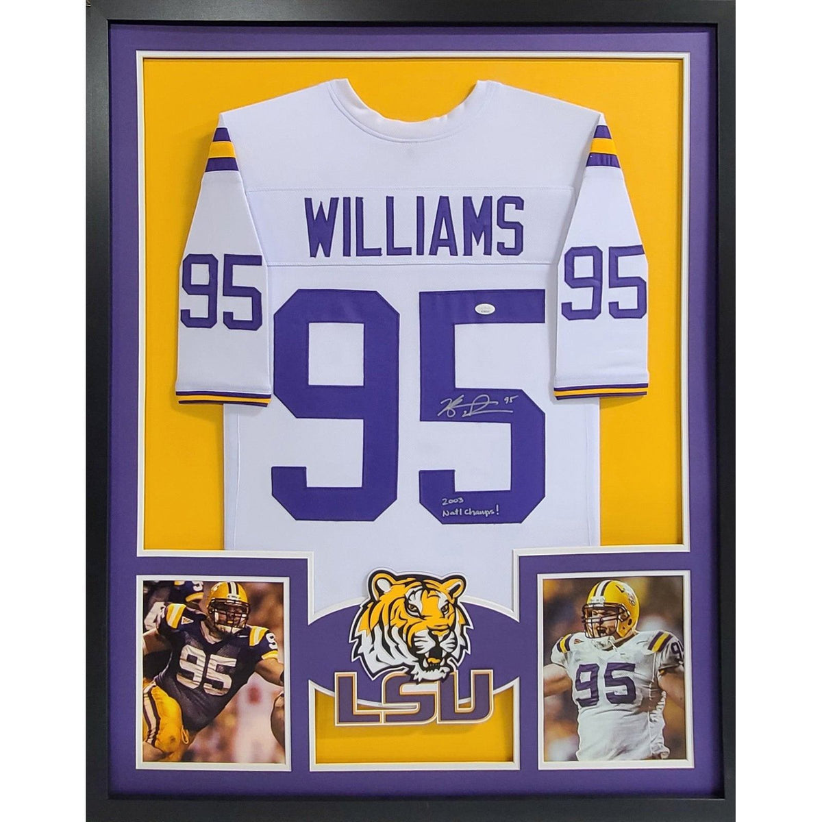 Kyle Williams Signed Framed Jersey JSA Autographed LSU National Champions