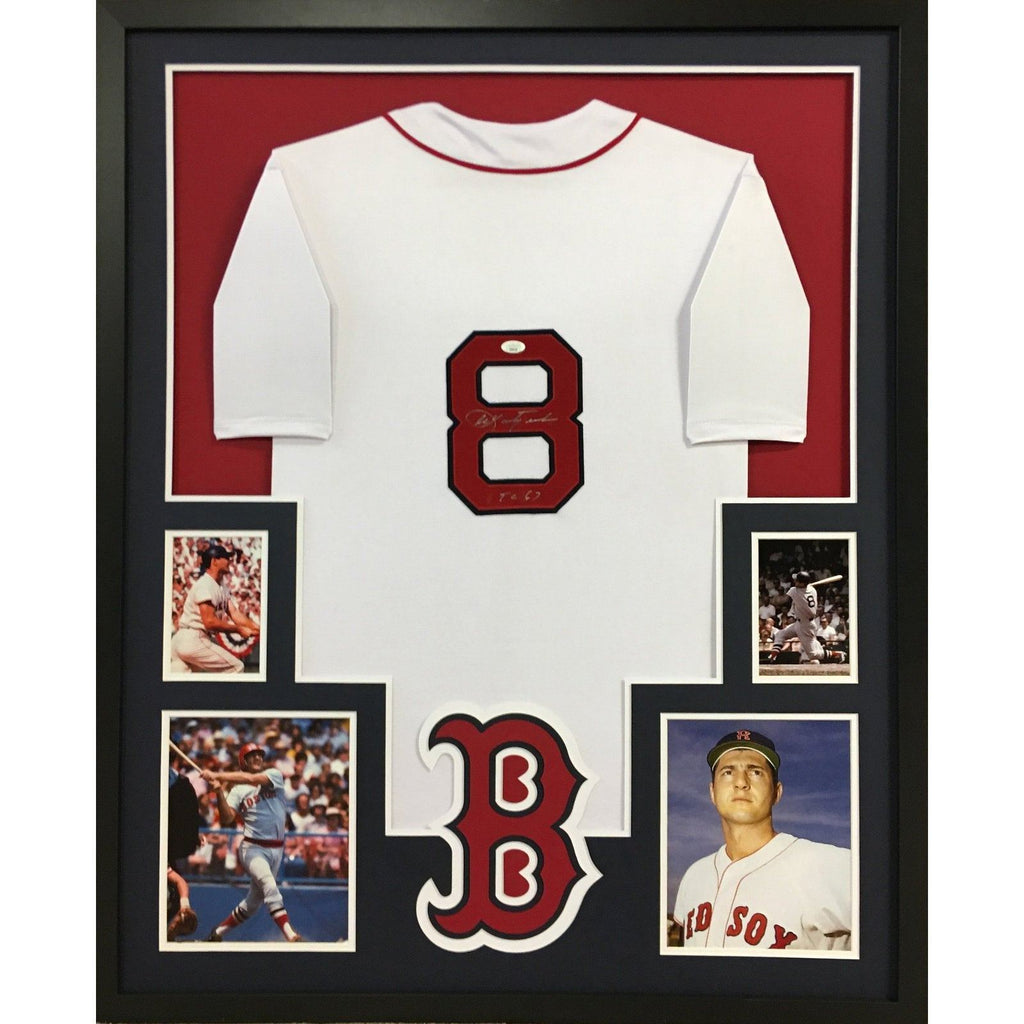 Curt Schilling Autographed and Framed White Boston Red Sox Jersey