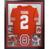 Chase Young Framed Signed Jersey Fanatics Autographed Ohio State OSU Commanders