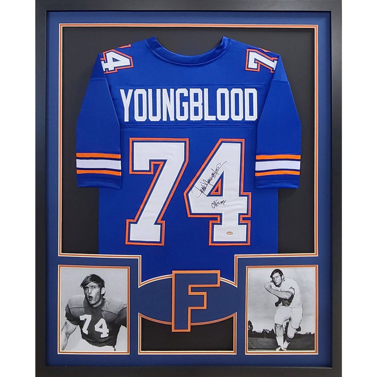 Jack Youngblood Framed Signed Jersey Schwartz Autographed Florida Gators